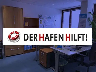 Logo von Der Hafen hilft! auf Foto von Büro Sprachbrücke-Hamburg